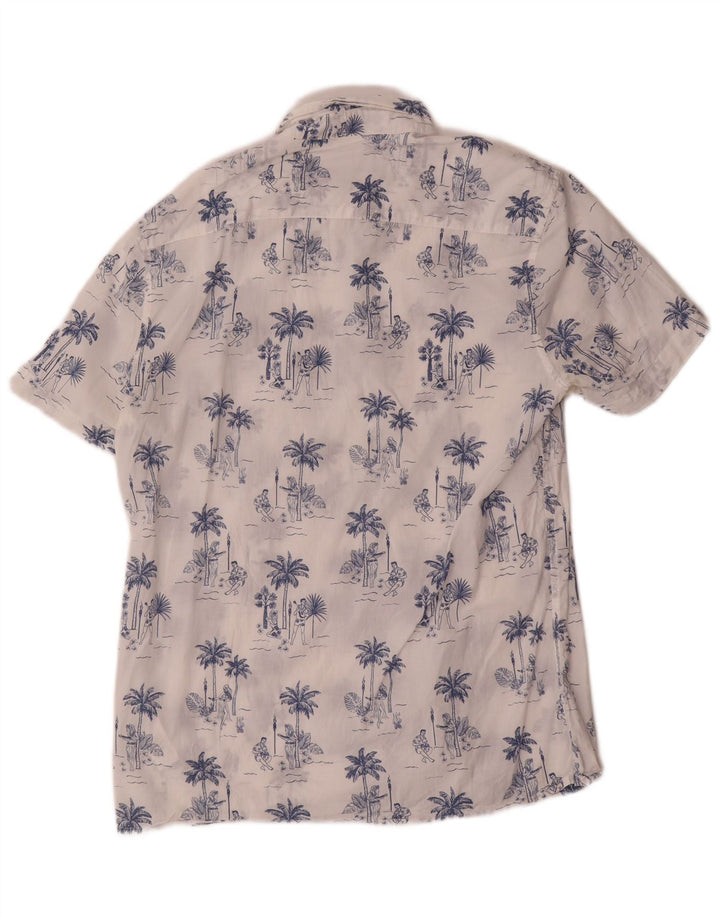 Camicia da uomo con vestibilità classica grafica French Connection in cotone bianco medio