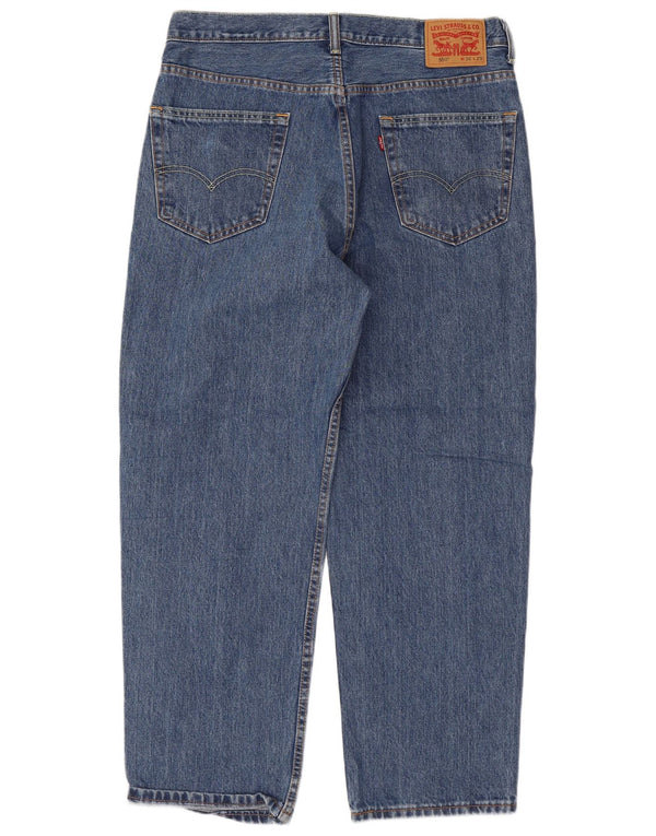 Jeans dritti da uomo Levi's vestibilità rilassata W36 L29 cotone blu