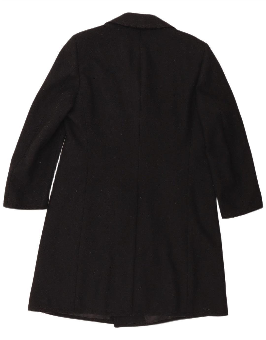 Cappotto doppiopetto vintage da uomo IT 54 2XL Lana nera