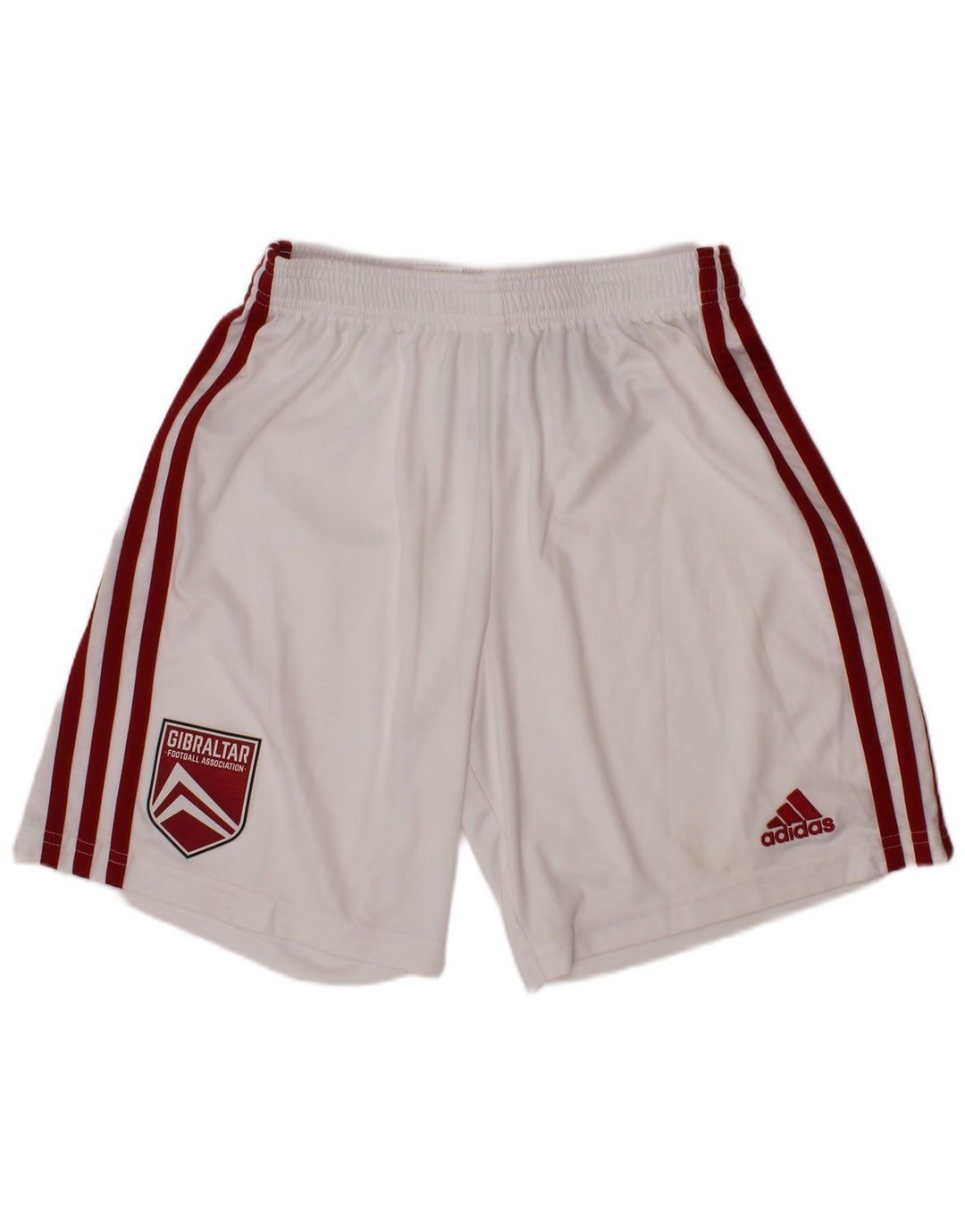 Pantaloncini sportivi Adidas Aeroready da ragazzo 11-12 anni in poliestere bianco