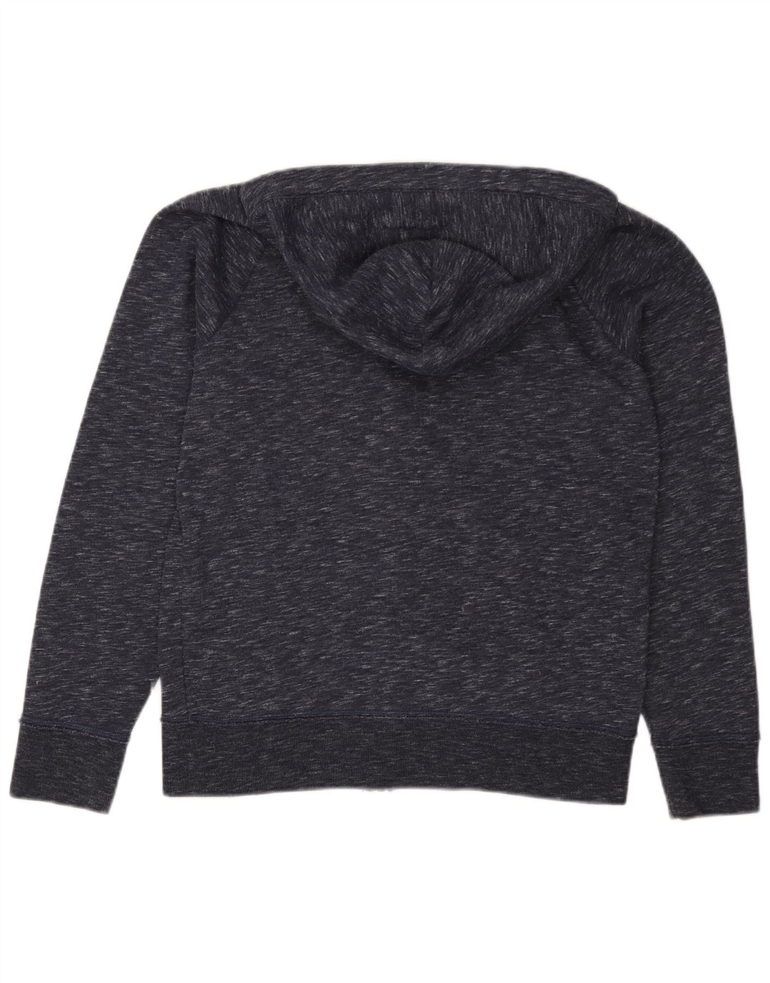 Maglione con cappuccio e zip da uomo HOLLISTER piccolo in cotone screziato blu navy