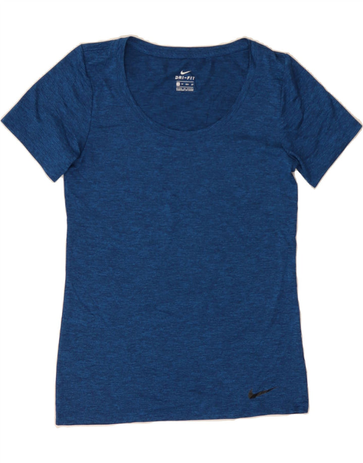 NIKE Womens Dri Fit T-Shirt Top UK 6 XS Blue Polyester Vintage Nike and Second-Hand Nike from Messina Hembry 