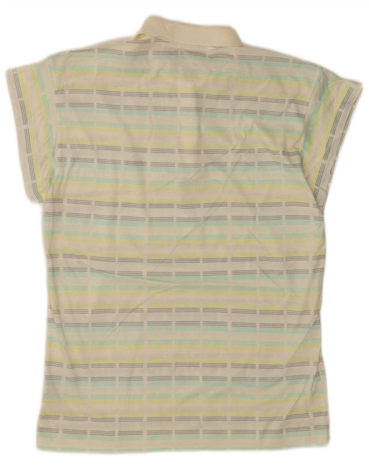 Polo da donna FILA UK 10 piccola in cotone a righe multicolore