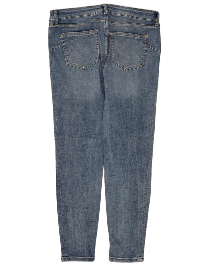 Jeans slim da donna ZARA EU 42 Large W32 L28 Blu