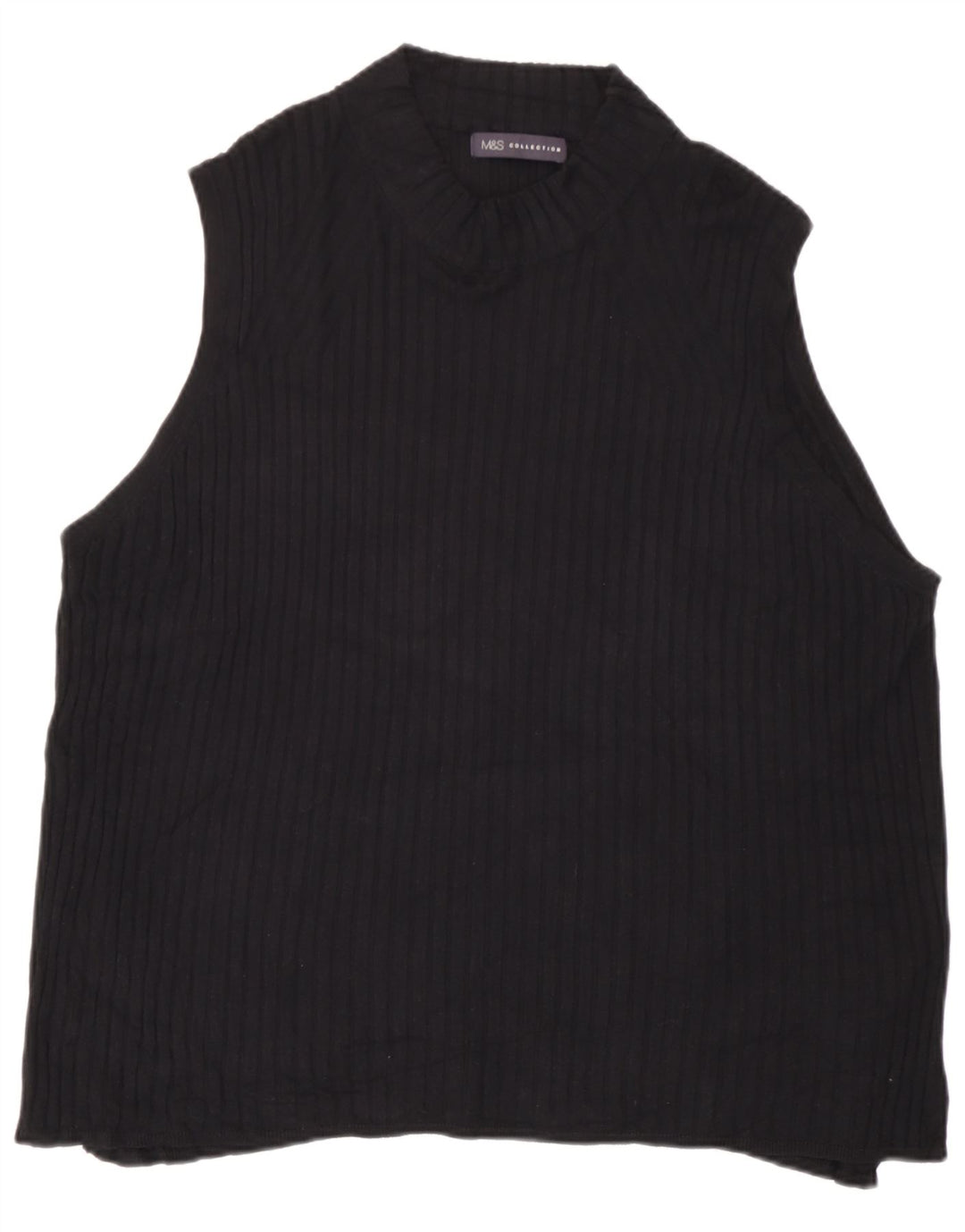 Canotta da donna Marks & Spencer UK 24 4XL Viscosa nera