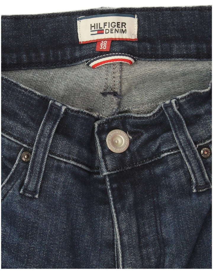 Jeans svasati da donna Tommy Hilfiger W30 L30 cotone blu navy