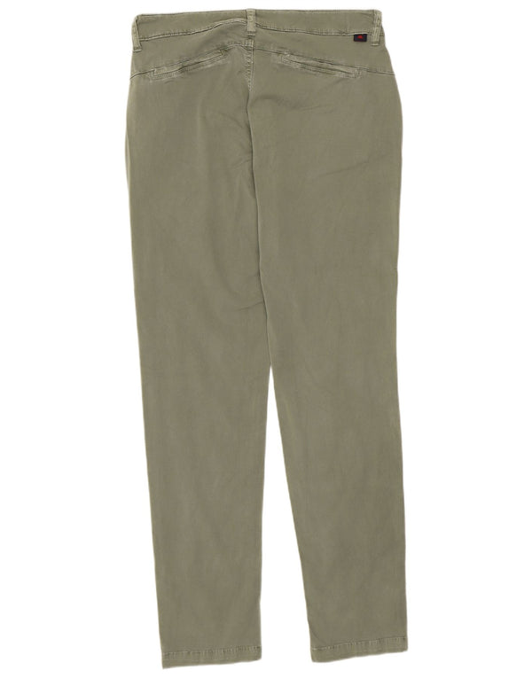 Pantaloni Chino Slim Da Donna Kappa IT 44 Medio W30 L29 Verde