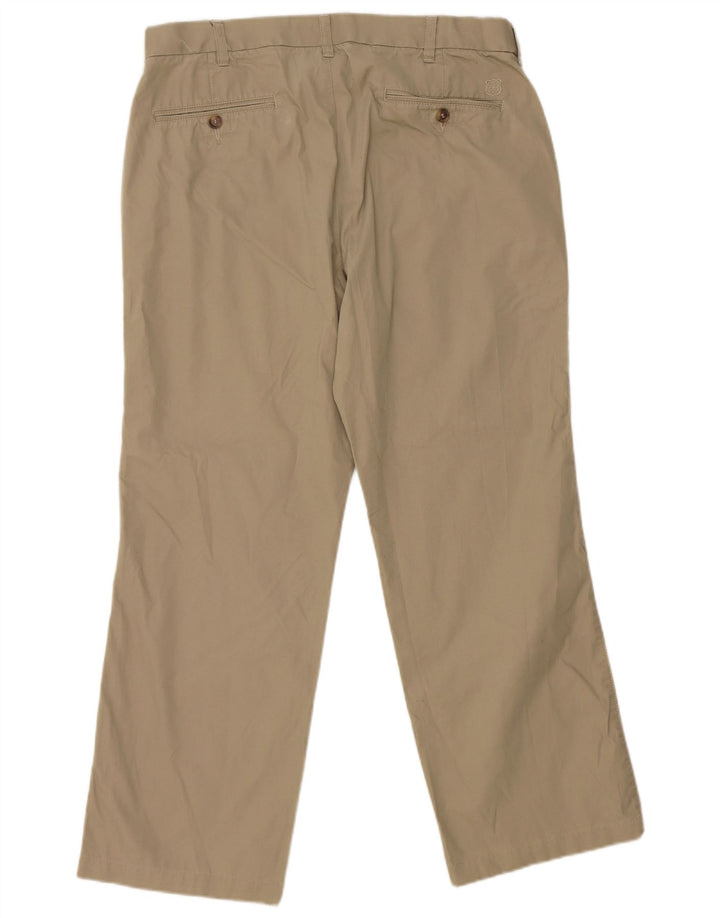 Pantaloni chino dritti Marks & Spencer da uomo blu Harbour W36 L29 kaki