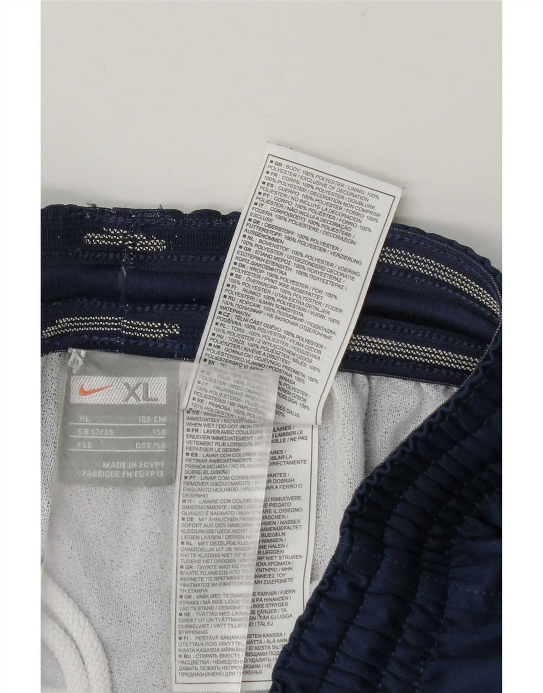 Pantaloncini sportivi Nike da uomo XL blu navy in poliestere