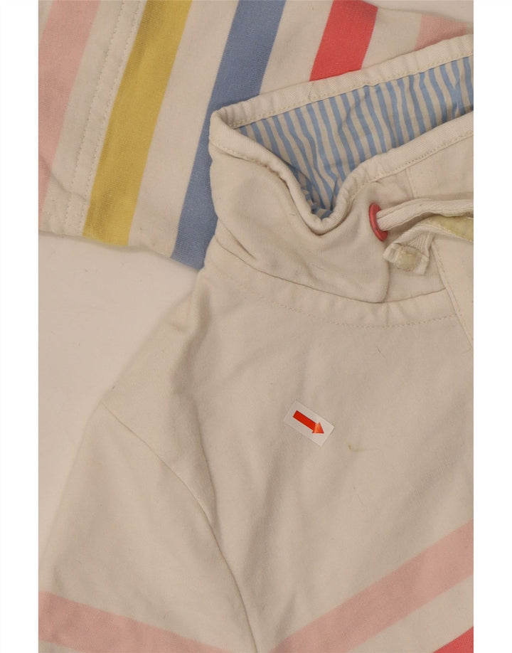 Joules Felpa da donna Maglione UK 8 Piccolo cotone a righe multicolore