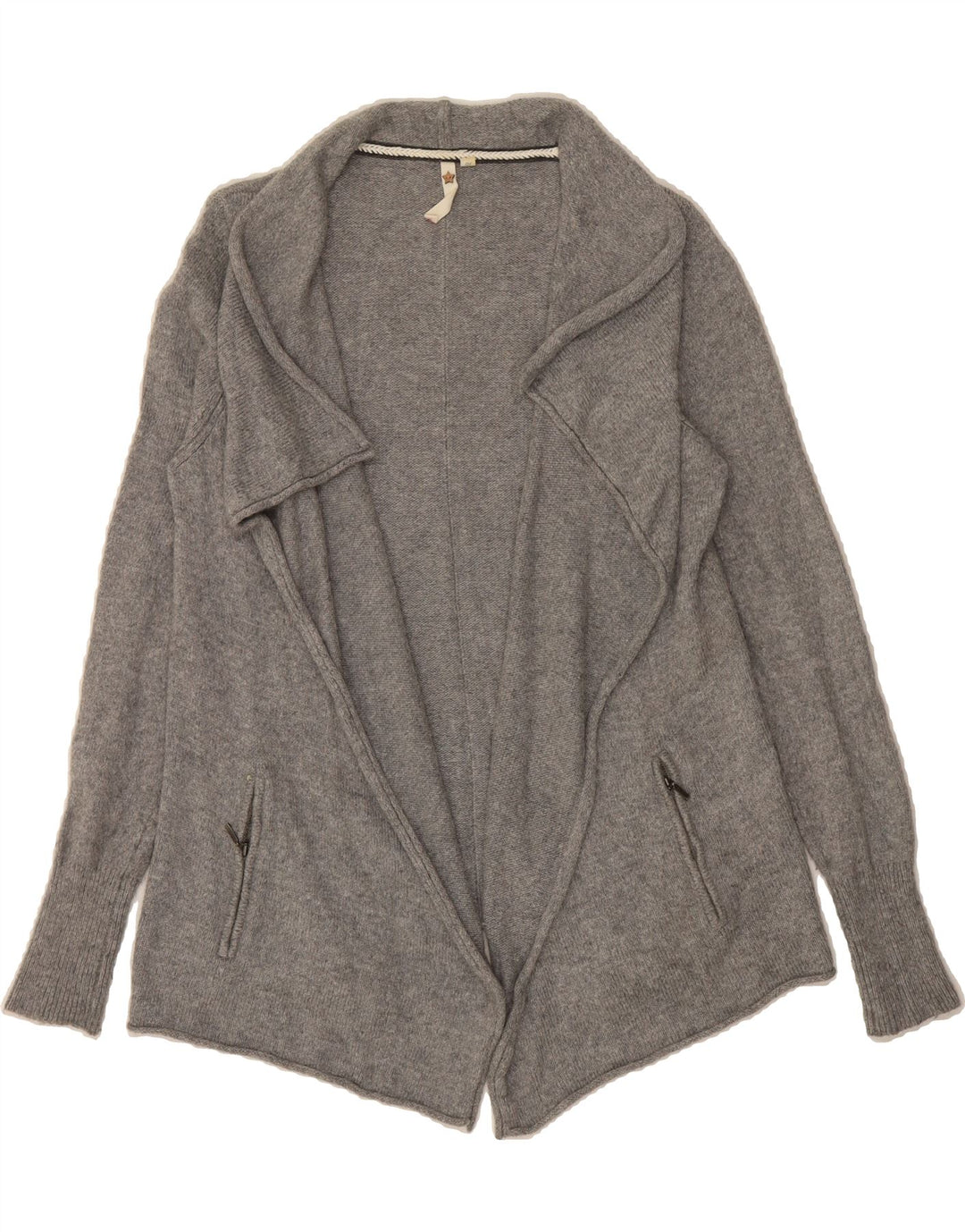 WHITE STUFF Womens Open Cardigan Sweater UK 10 Small Grey Nylon Vintage White Stuff and Second-Hand White Stuff from Messina Hembry 