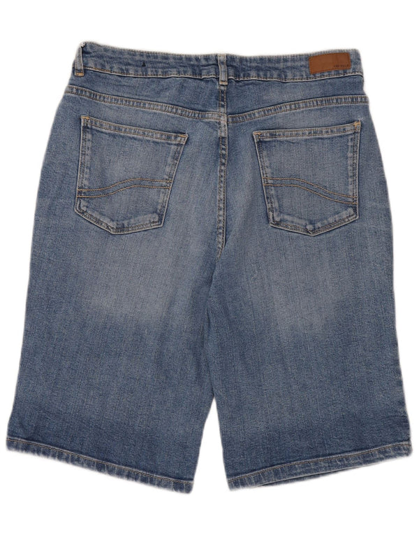 Pantaloncini di jeans Bermuda da donna Fat Face UK 14 Large W30 Cotone blu