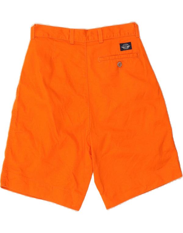 DOCKERS Womens High Waist Pegged Chino Shorts W28 Medium Orange