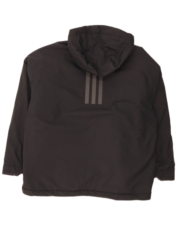 Giacca imbottita con cappuccio da uomo Adidas UK 42 XL poliestere nero
