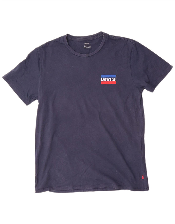T-shirt grafica da uomo Levi's Top in cotone blu navy medio