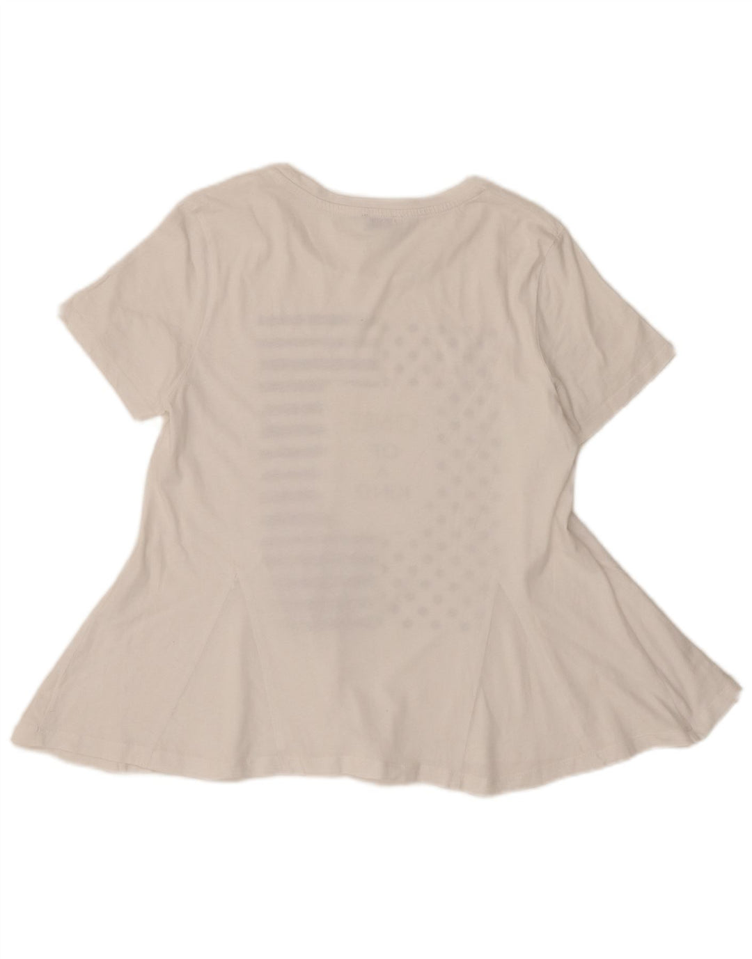 Liu Jo Donna Milano Graphic Camicetta Top UK 12 Medio Bianco