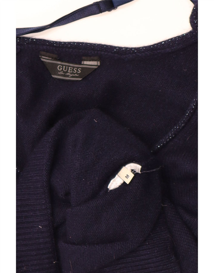 Maglione maglione con scollo a barca da donna Guess UK 14 medio blu navy