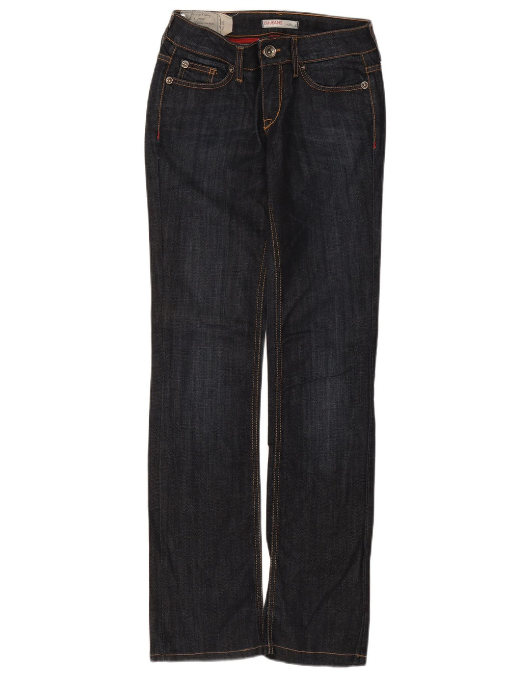 Jeans dritti da donna Liu Jo W28 L31 cotone blu navy