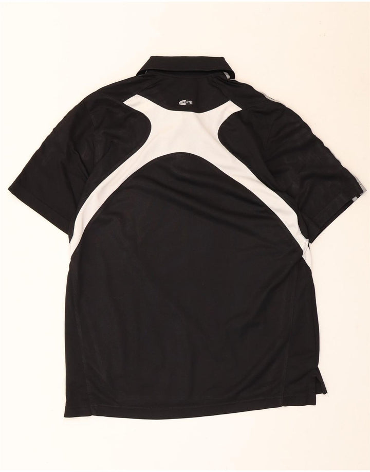 Polo Adidas da uomo Clima 365, poliestere color block medio nero