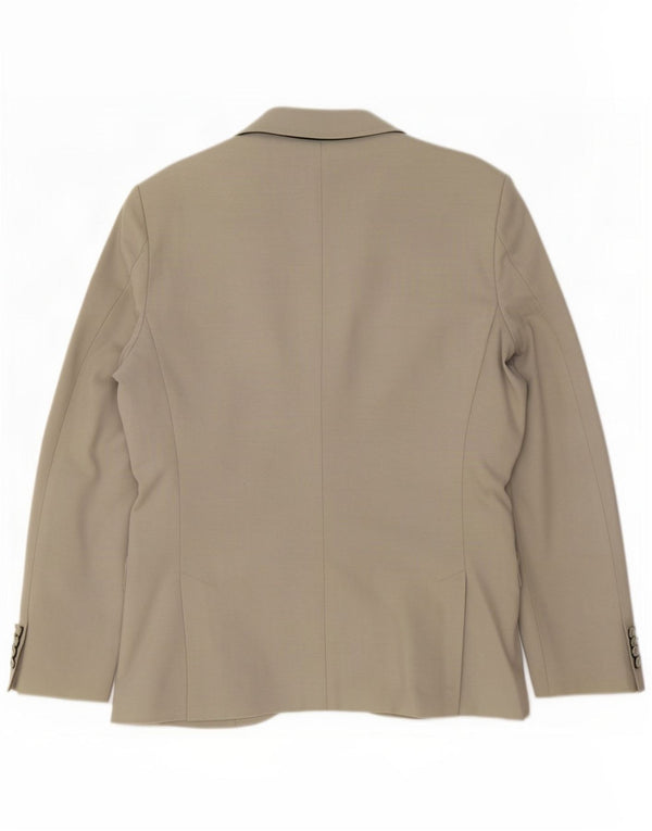 Giacca blazer da uomo a 2 bottoni Daniele Alessandrini UK 40 grande cotone grigio
