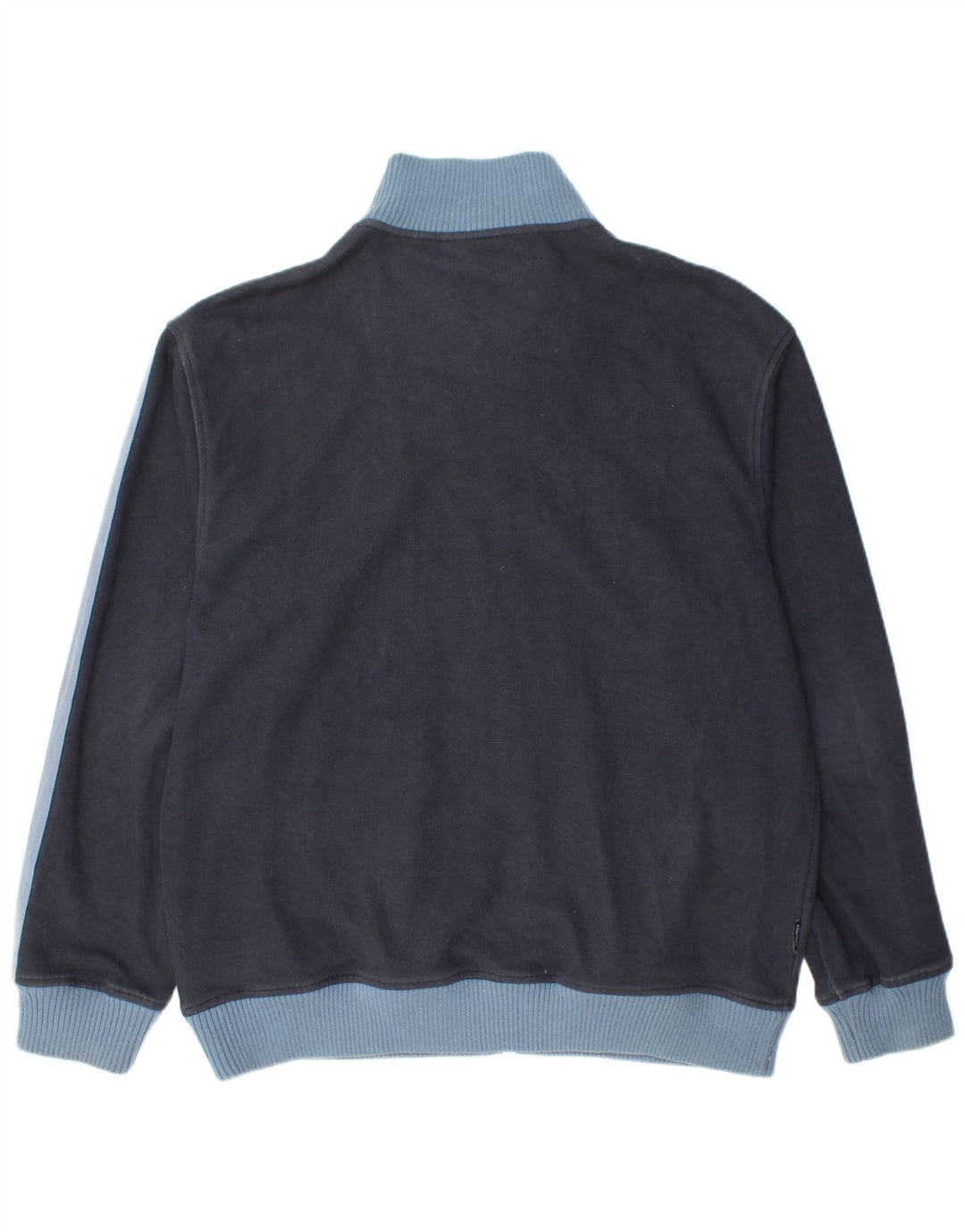 ELLESSE Mens Tracksuit Top Jacket XL Navy Blue Colourblock Cotton