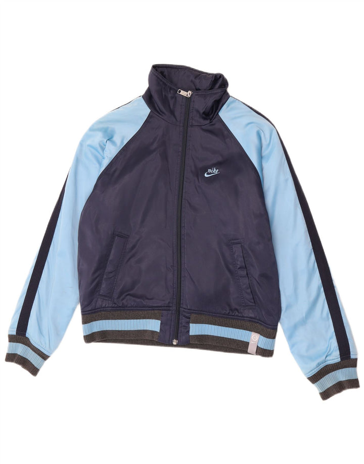 Giacca bomber da donna Nike UK 10/12 Medium Navy Blue Colourblock Sports
