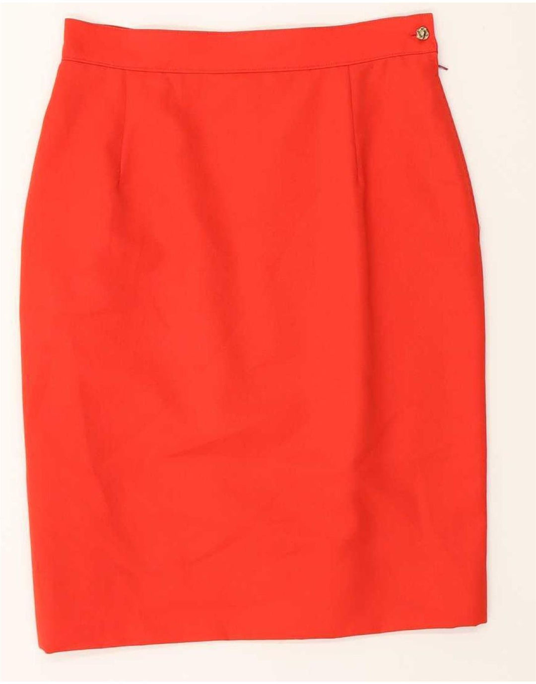Set gonna vintage da donna a 6 bottoni in 2 pezzi UK 12 medio W28 rosso