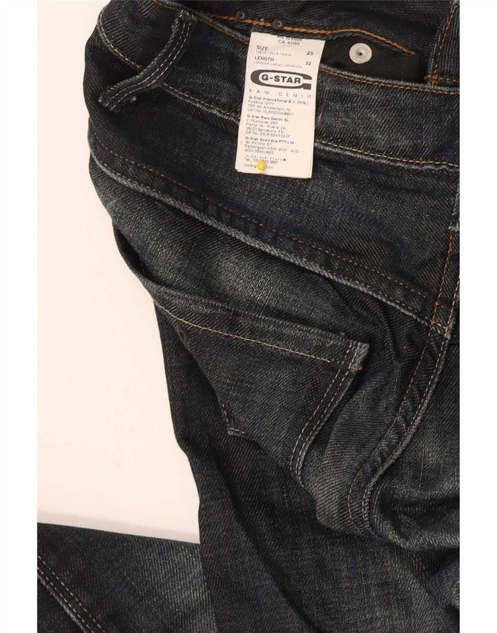 Jeans bootcut da donna G-Star W25 L29 cotone color block blu navy