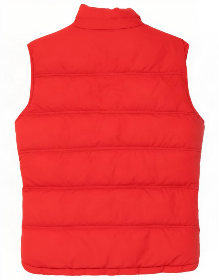 Jack Wills Gilet imbottito in sherpa da uomo UK 36 Medio Rosso Poliestere