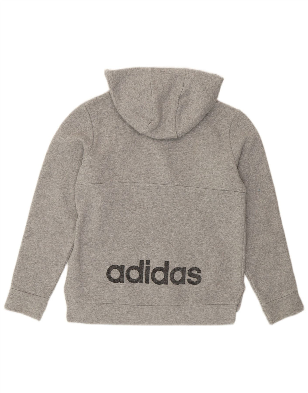Maglione con cappuccio e zip ADIDAS per ragazzi 12-13 anni Colorblock grigio