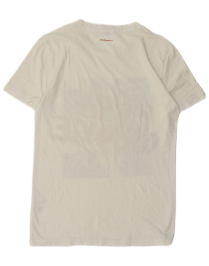 T-shirt grafica da uomo HUGO BOSS Top Small in cotone bianco