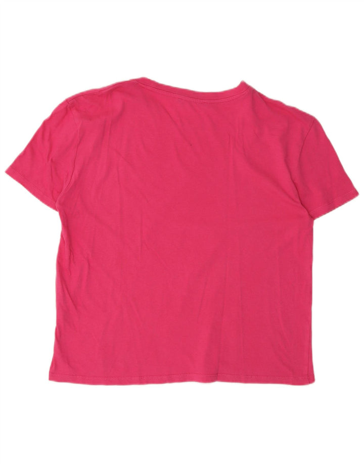 T-shirt Zara da donna Top UK 14 cotone rosa medio