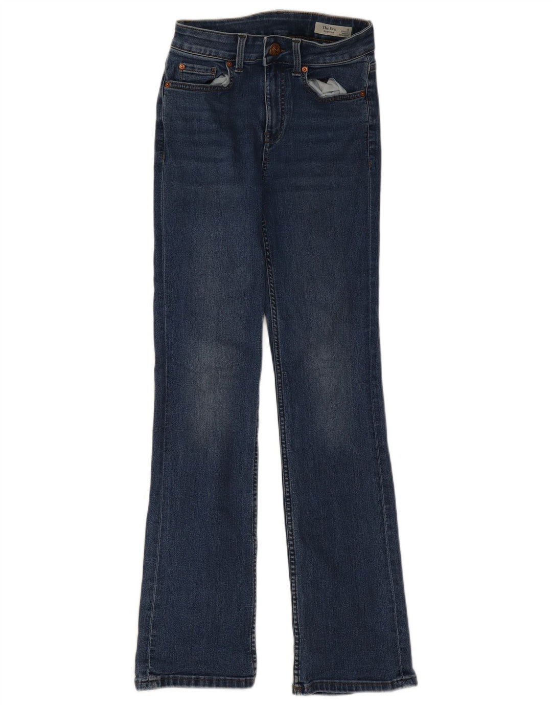Jeans Eva Bootcut da donna Marks & Spencer UK 8 piccoli W24 L29 blu navy