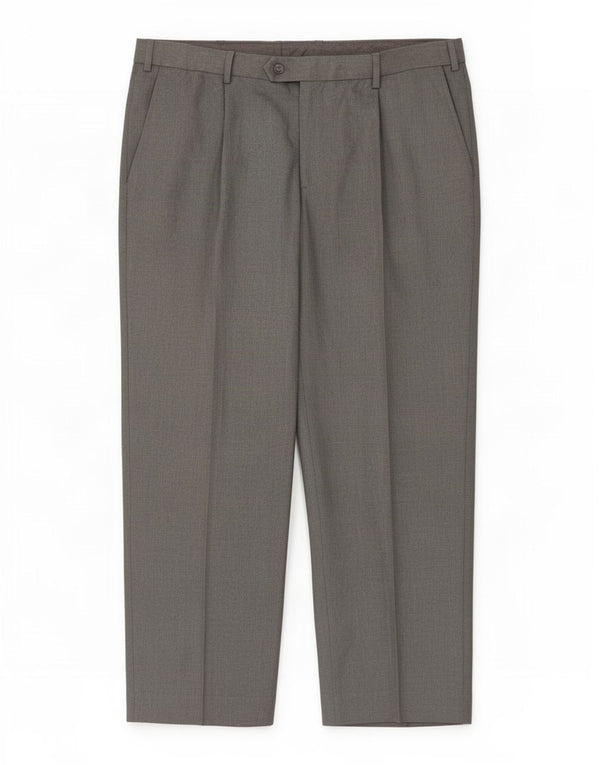 Pantaloni da abito vestibilità regolare Marks & Spencer da uomo W36 L29 poliestere grigio