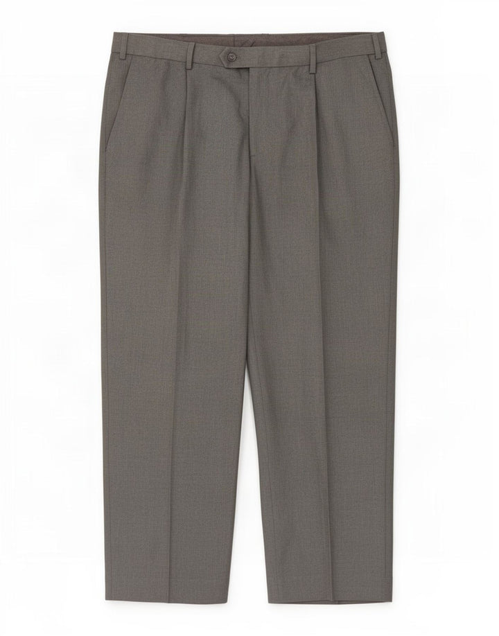 Pantaloni da abito vestibilità regolare Marks & Spencer da uomo W36 L29 poliestere grigio