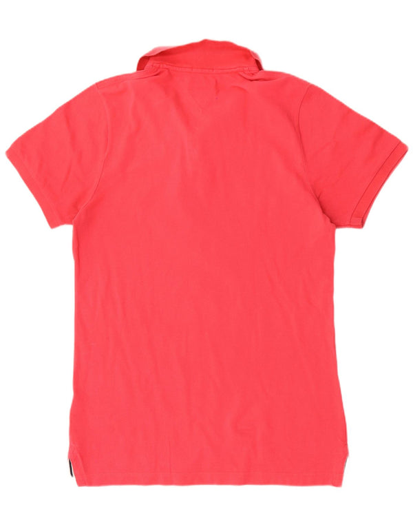 Polo da uomo Tommy Hilfiger grande in cotone rosa