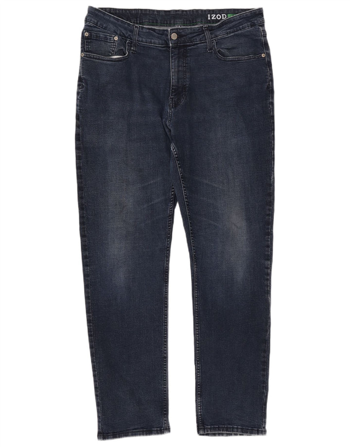 Jeans dritti da uomo Izod W38 L32 cotone blu