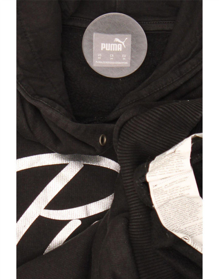 Felpa con cappuccio grafica da donna PUMA UK 14 cotone nero medio
