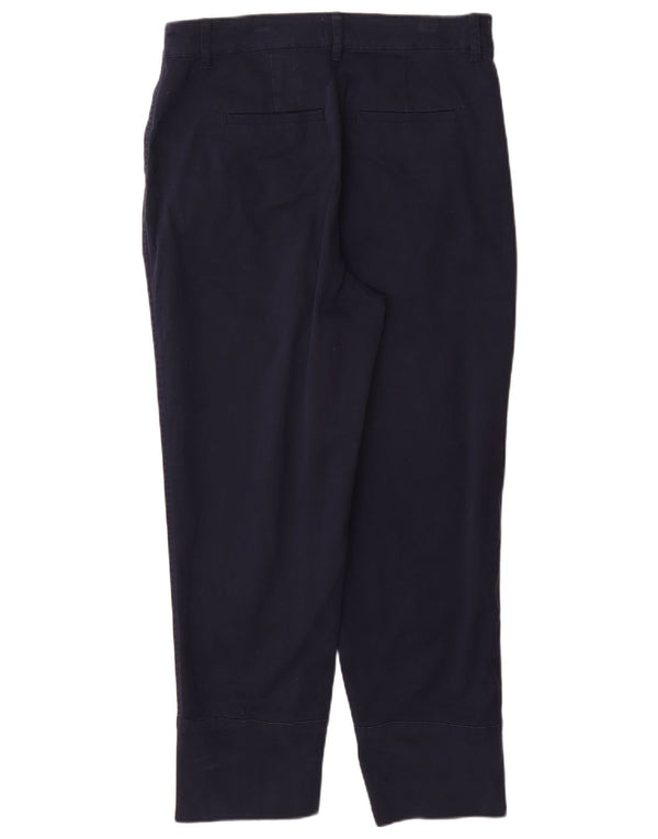 Pantaloni chino con pegged da donna J. Crew US 10 Large W32 L28 Cotone blu navy