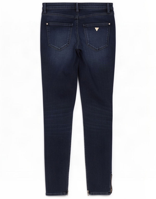 Guess Jeans skinny da donna UK 10 W28 L28 Blu Cotone