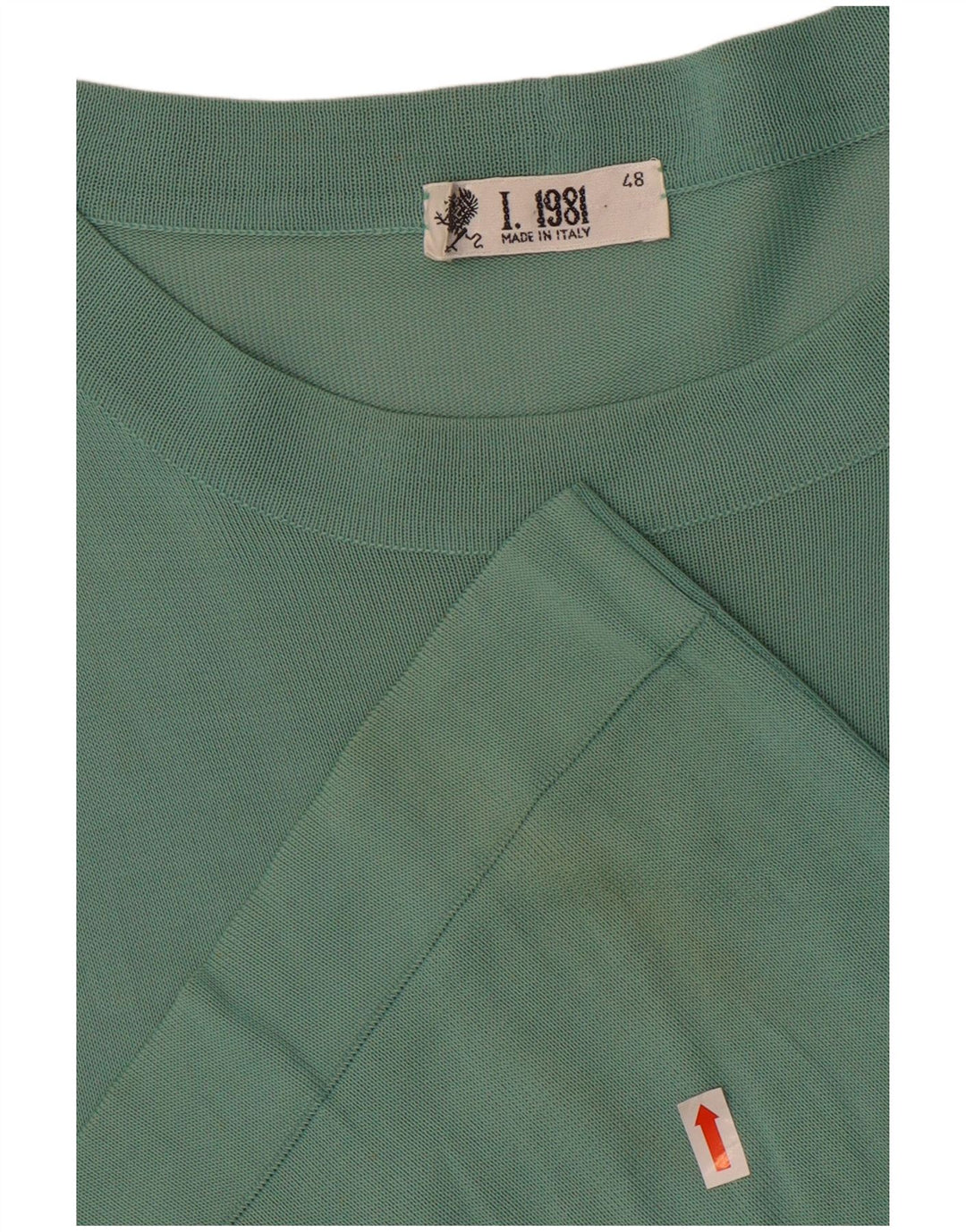 T-shirt vintage da uomo Top IT 48 Viscosa verde medio