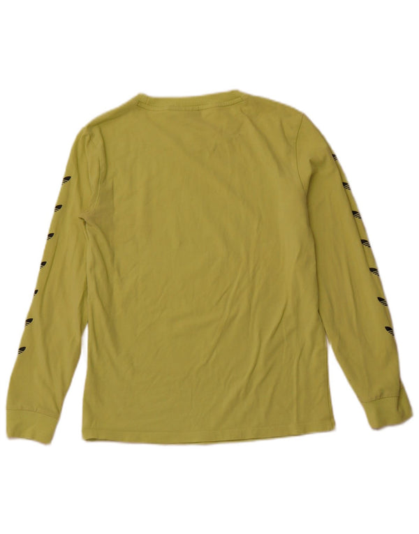 Top grafico da donna ADIDAS manica lunga UK 6 XS cotone verde