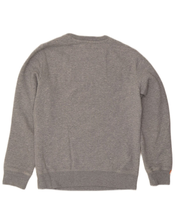 Superdry Mens Graphic Sweatshirt Jumper Small Grey Cotton