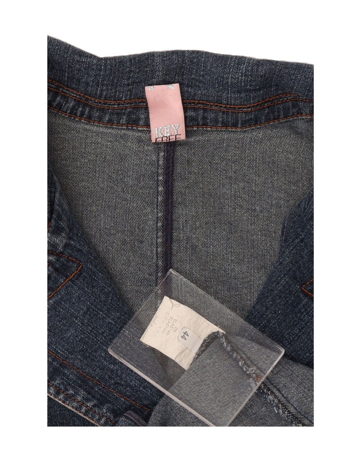 VINTAGE Womens Denim Jacket IT 44 Medium Blue Cotton Vintage Vintage and Second-Hand Vintage from Messina Hembry 