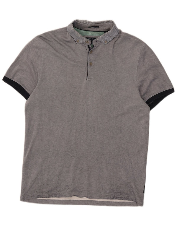 Polo da uomo Ted Baker taglia 3 media blu navy modal