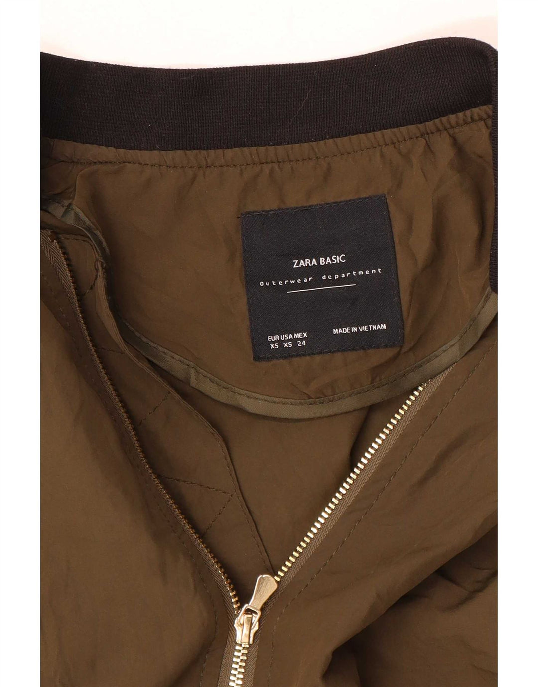 Giubbotto bomber oversize da donna Zara UK 6 XS marrone