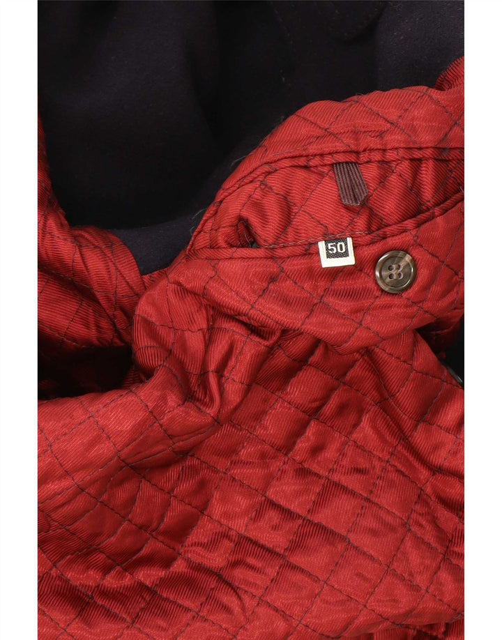 Cappotto doppiopetto da uomo RED'S IT 50 Large in lana blu navy