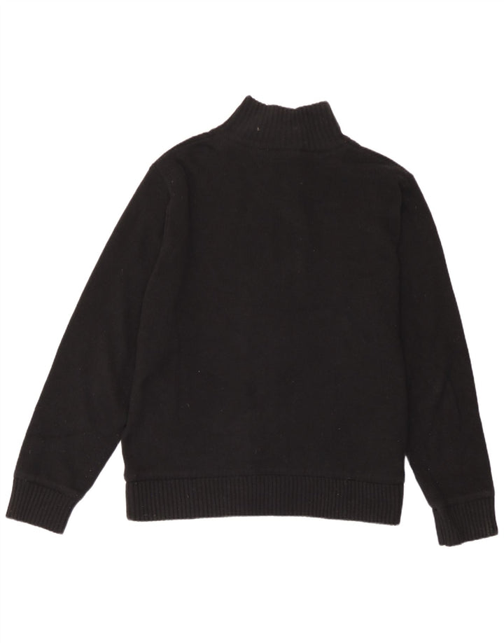 Maglione cardigan da uomo Marks & Spencer grande lana d'agnello nera