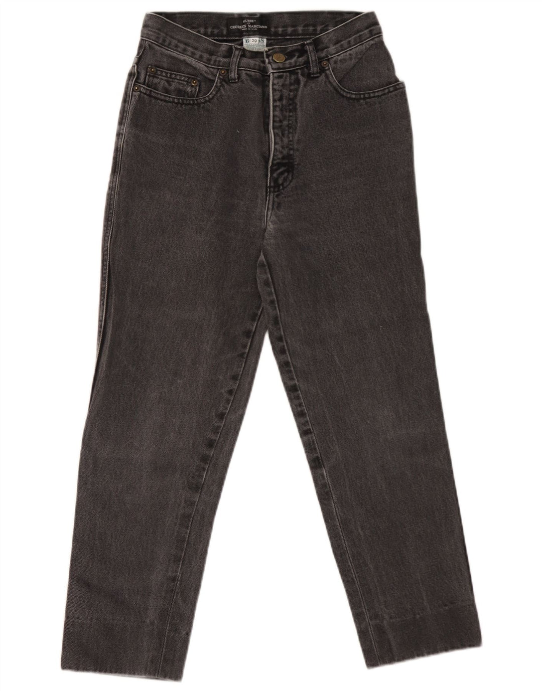 Jeans affusolati da donna Guess W29 L24 cotone nero