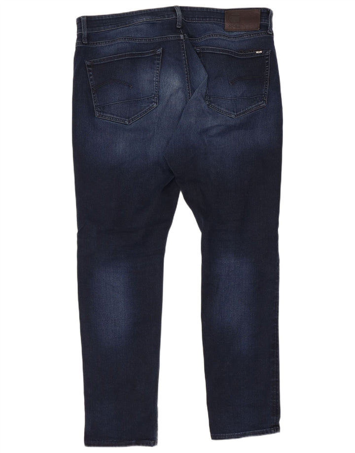 Jeans G-STAR da uomo 3301 dritti affusolati W38 L34 cotone blu
